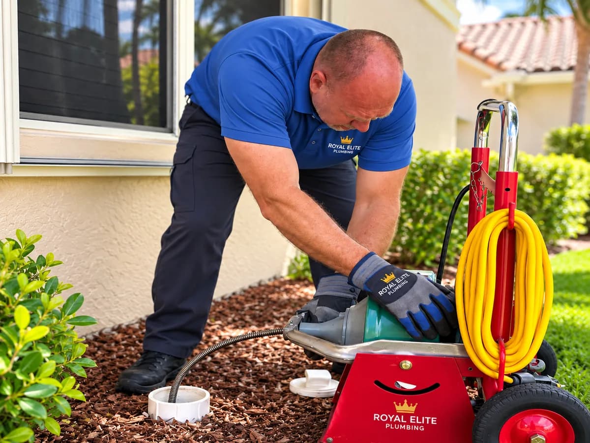 Drain Cleaning plumbing service in South Florida - Royal Elite Plumbing