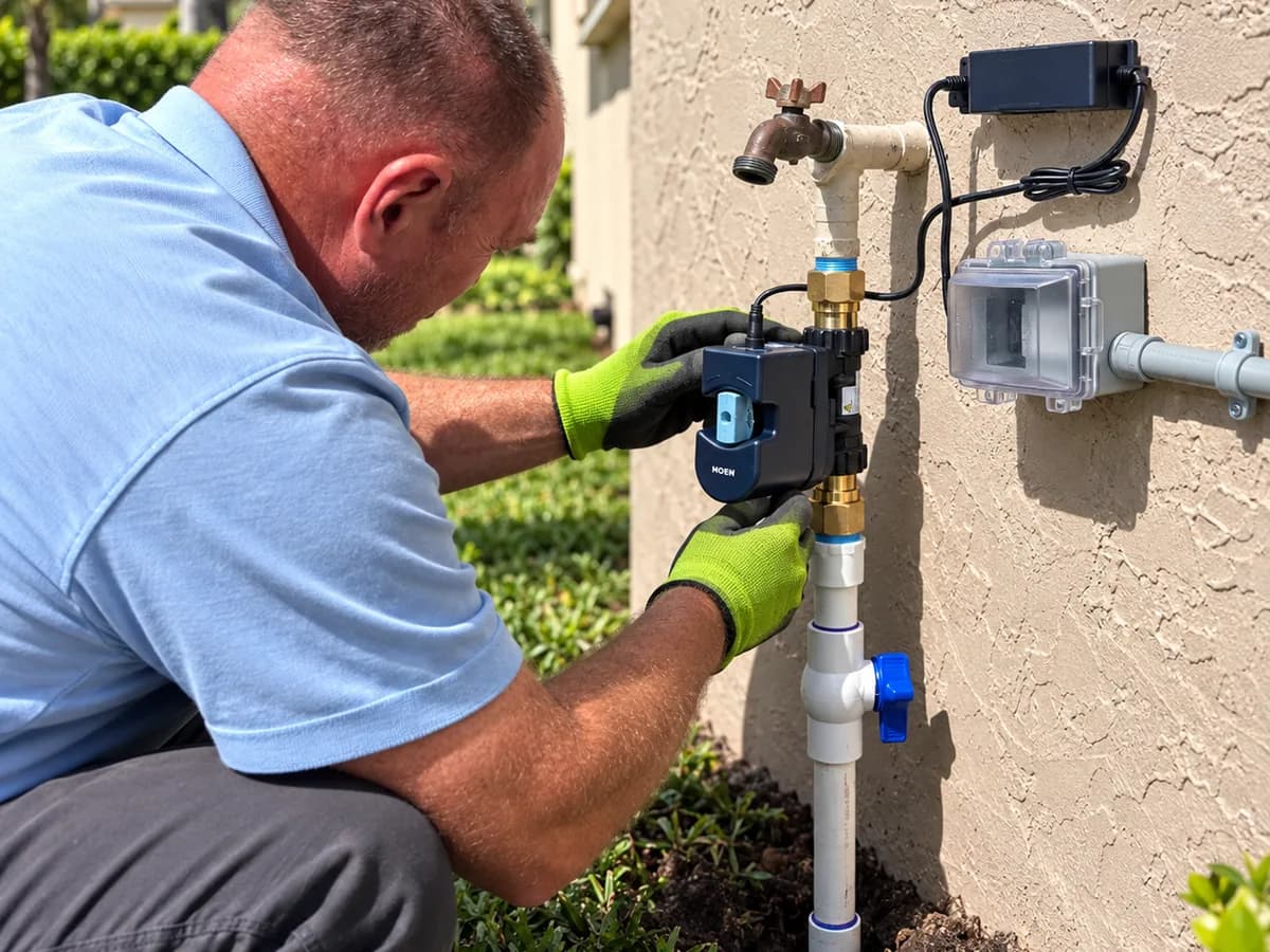 Smart Water Shutoff Installation plumbing service in South Florida - Royal Elite Plumbing